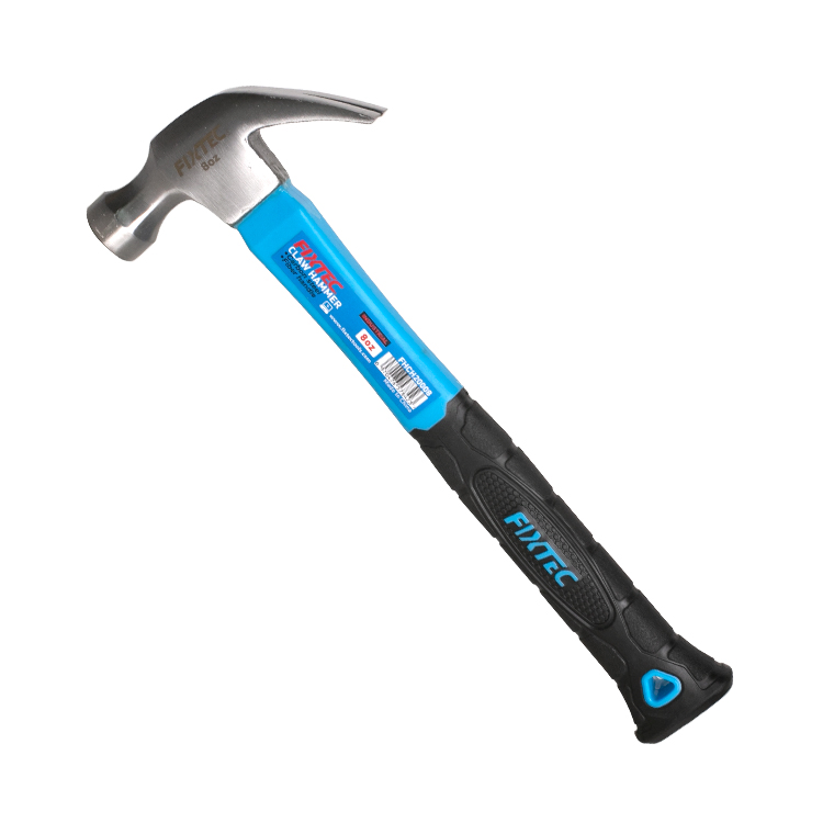 Fixtec American Type High Quality Carbon Steel 8oz/16oz Claw Hammer Farming Hammer