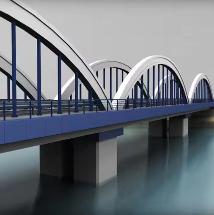 Customized Welded Heavy Metal Fabrication Light Steel Structure Steel Bridge