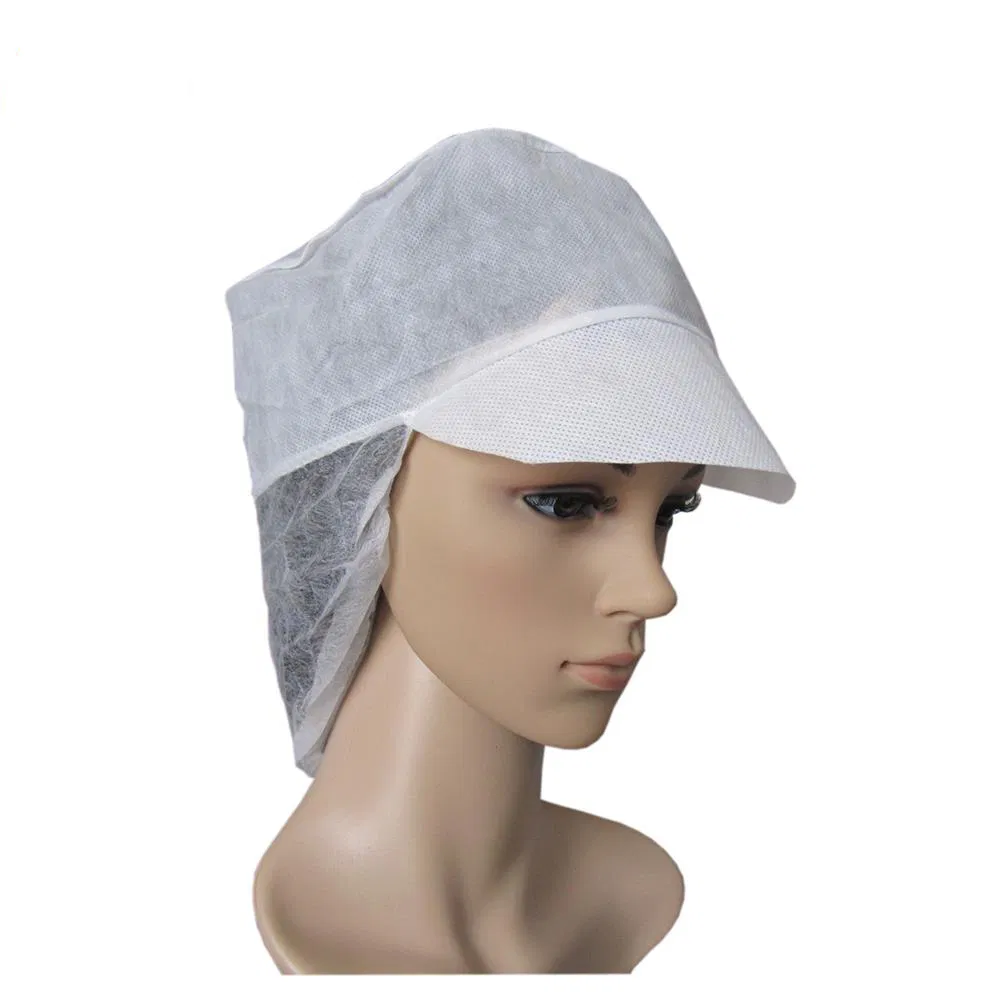 Cheap Dispiosable Worker Cap, Anti-Dust Nonwoven Worker Cap for Male