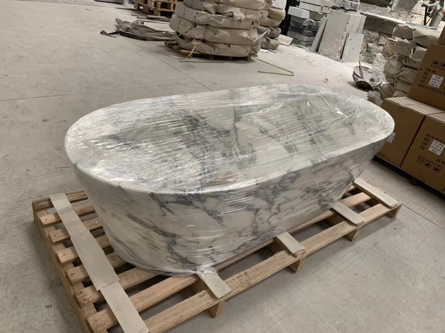 Customized Natural Stone polished/matt white/black/grey/brown Ellipse/rectangle Marble Bathtub for Home/Hotel/House/Resorts/villas Bathroom decoration