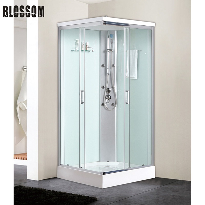 No Steam Bathroom White Glass Shower Room Supplier and Manufacturers