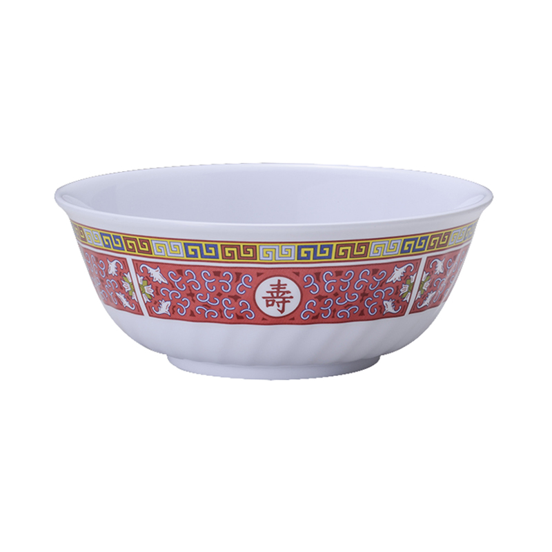 Chinese Restaurant Noodles Soup Rice Serivng Large Bowl 8 Inch 1350ml Chinese Traditional Pattern Bowl