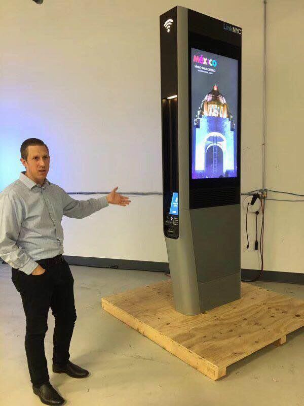 IP65 Rated 55inch Sunlight Readable Panel Outdoor Digital Display Signage Double Sided LCD Kiosk