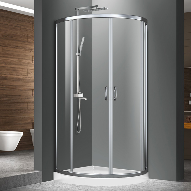 China Factory Supply Folding Frameless 6mm Shower Door Glass Room Bathroom