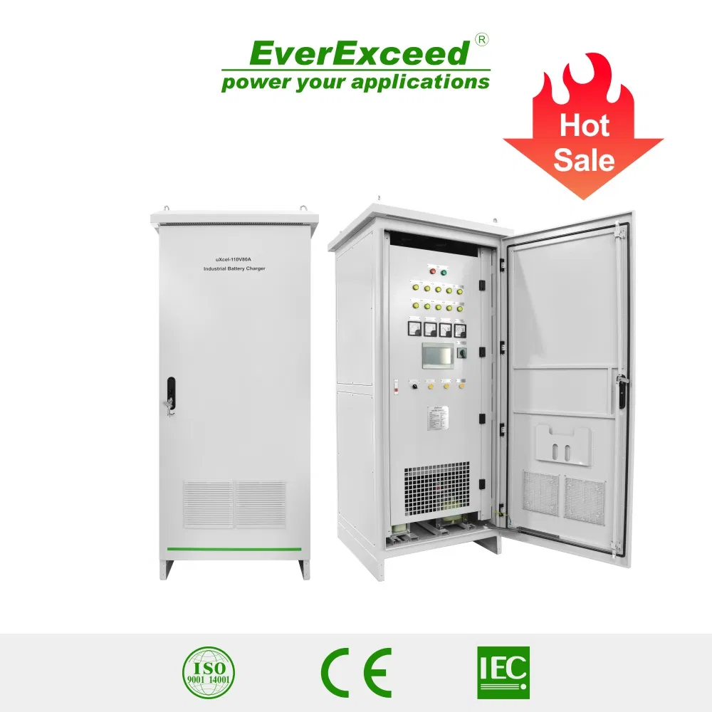 Everexceed 24V50A Uxcel Series Single/Three Phase Thyristor/ Rectifier/Industrial Battery Charger