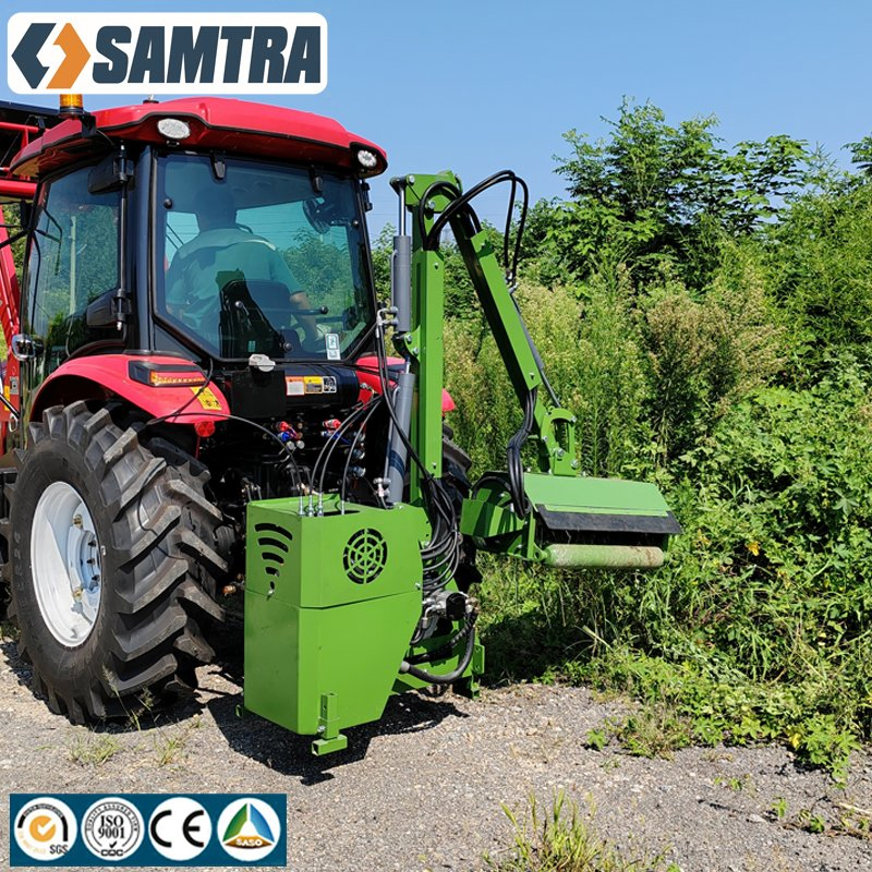 Farm Tractor Mounted Mower Hydraulic Boom Arm Trimmer for Tree Branches