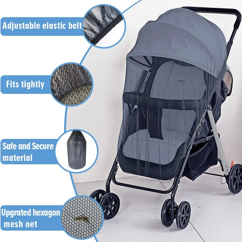 Navy Protective Stroller Mosquito Net Baby Stroller Portable Mosquito Net