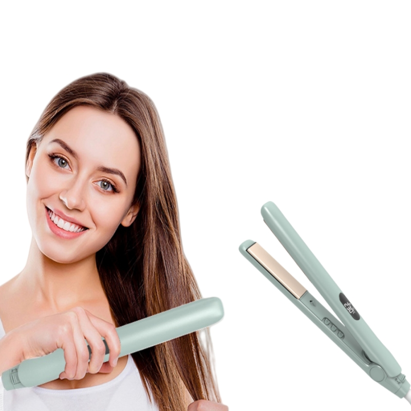 2-in-1 Curl Straightener Floating Anti-Scald Splint Without Hair Clipping Hair Tool