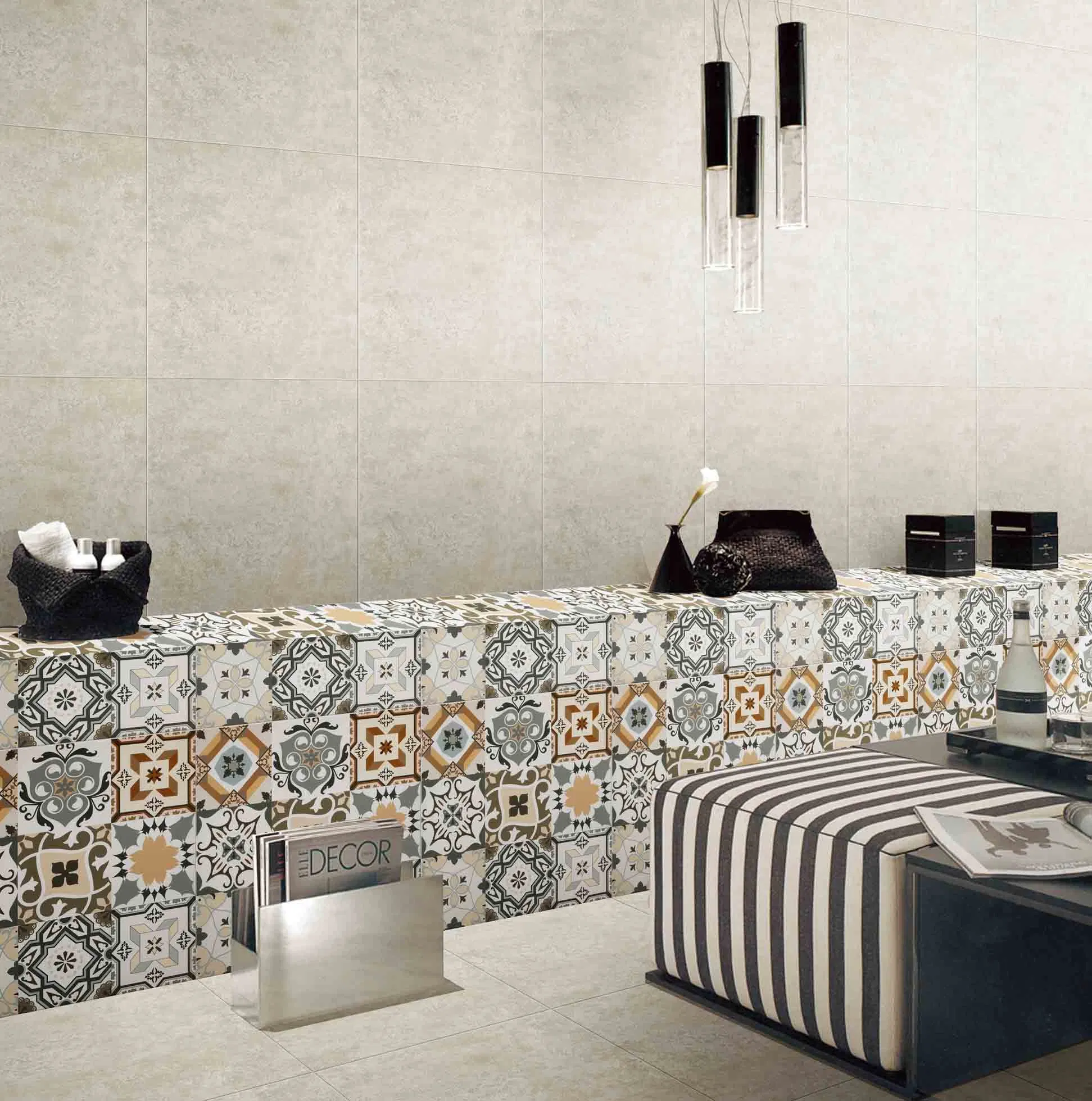 Art Glazed Decoration Tile for Wall Floor Tile for Coffee Room Restaurant Hotel Decoration