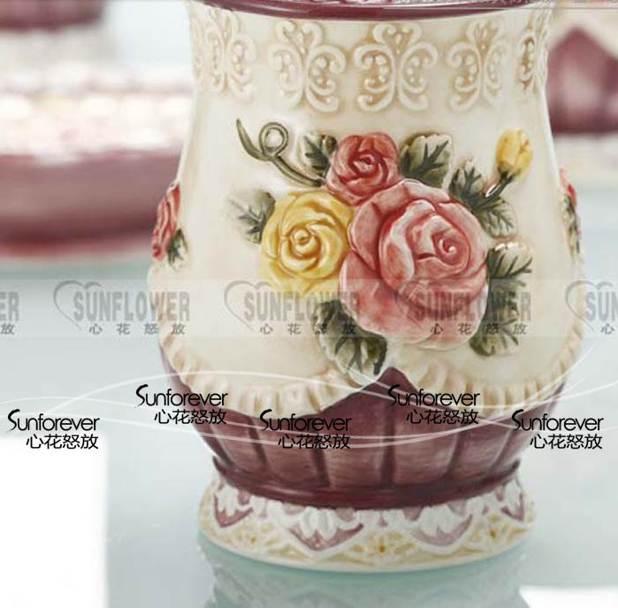 Набор мыльниц и стаканов для ванной F202, 5 предметов