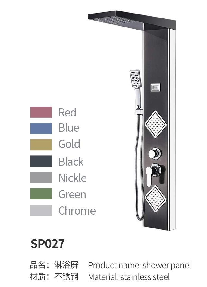 Elegant Stainless Shower Panel for Luxurious Bathroom Experience