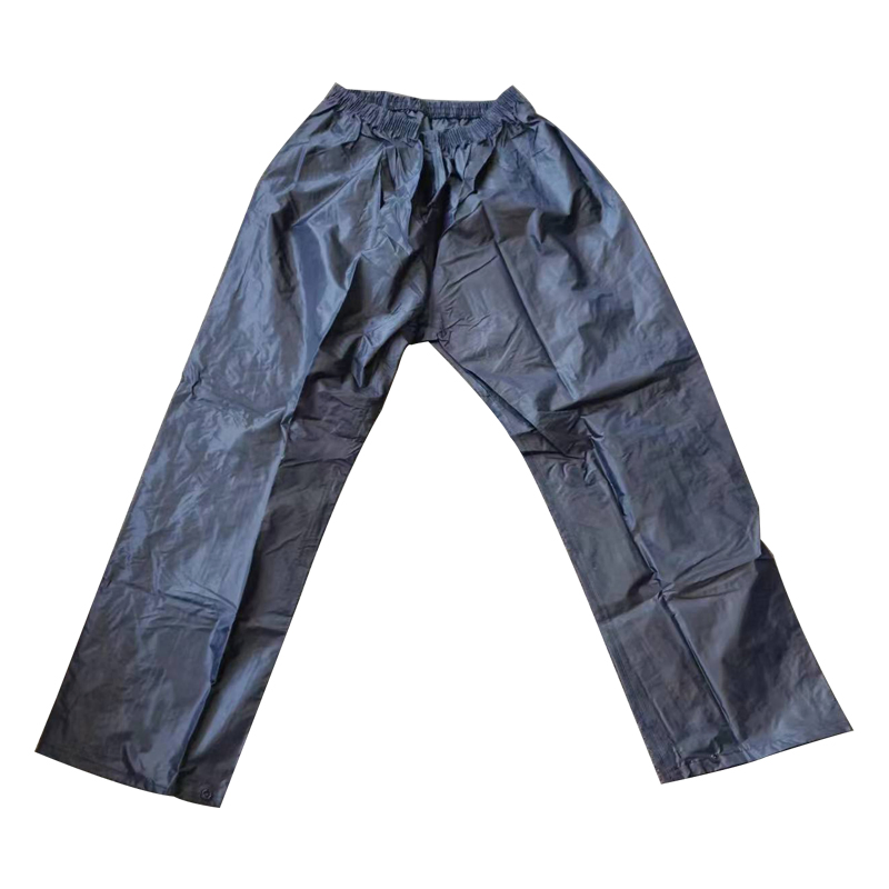 Customized Rain Suits Black Rain Coat with Pants Outdoor Rain Coat with PVC