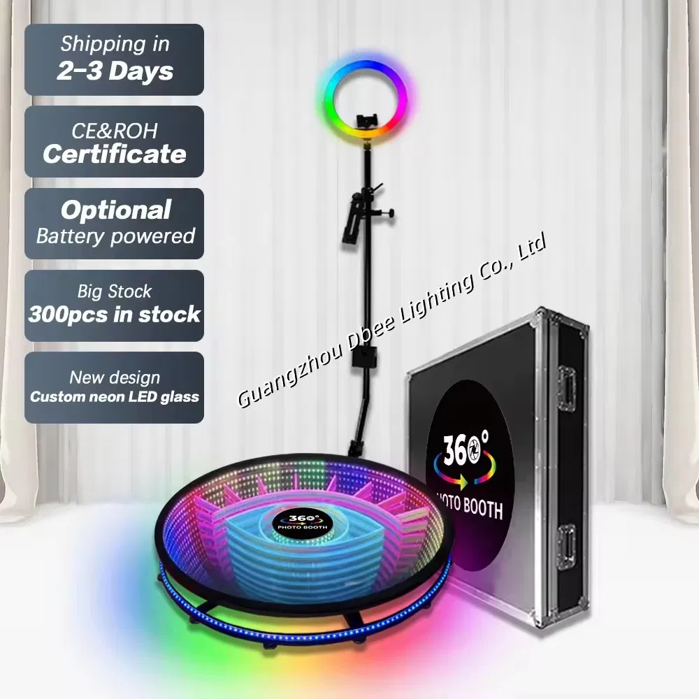 Magic Intelligent Operation 360 Photo Booth 360 Degree Slow Motion Rotating Photobooth with 45inch