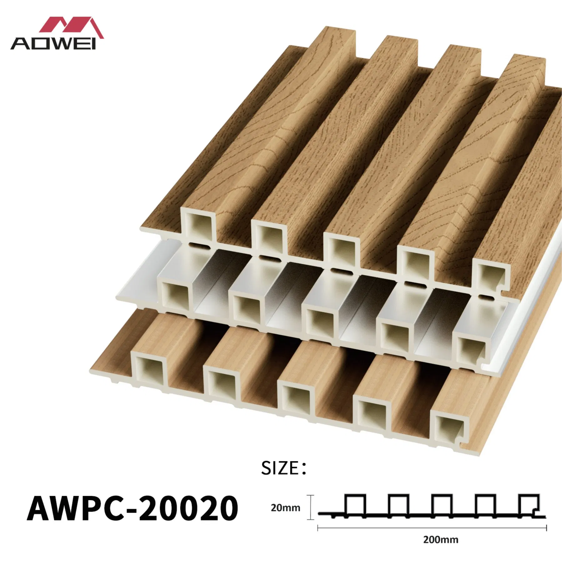 Stylish Indoor PVC Wood Plastic WPC Panels for Home Decor