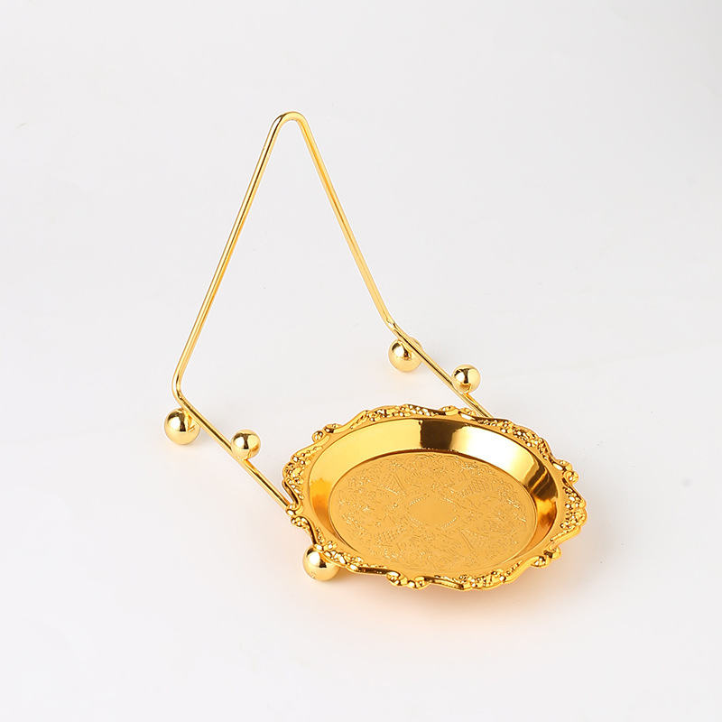 Stylish Tabletop Tea Cup Rack with Spoon Holder for Organized Storage