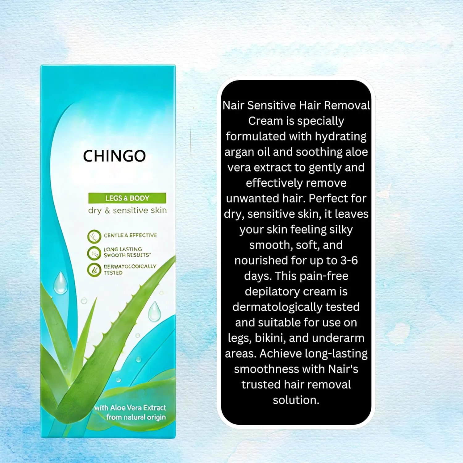 Moisturizing Hair Removal Cream - Leaves Skin Soft and Hair-Free