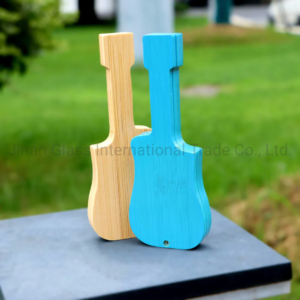 New Personalized Creative Long Guitar Shape Wooden Pipe Storage Integrated Set of New Cigarette Sets