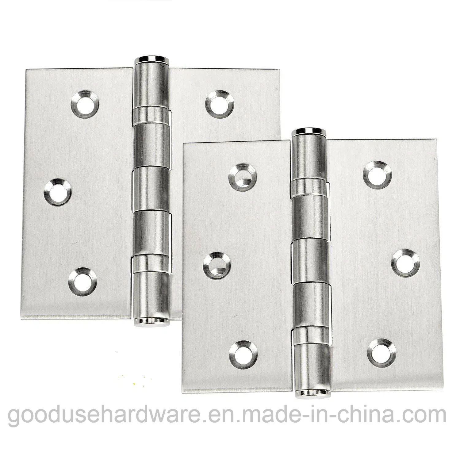 Stainless Steel Hinges 3.5" X 3.5" Door Hinge with Brushed Nickel