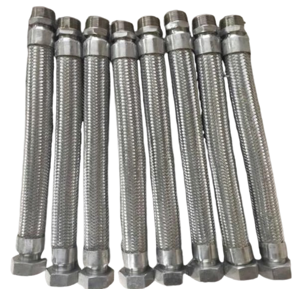 Stainless Steel Single-Wire Braided Corrugated Flexible Metal Hose with Customizable Fittings