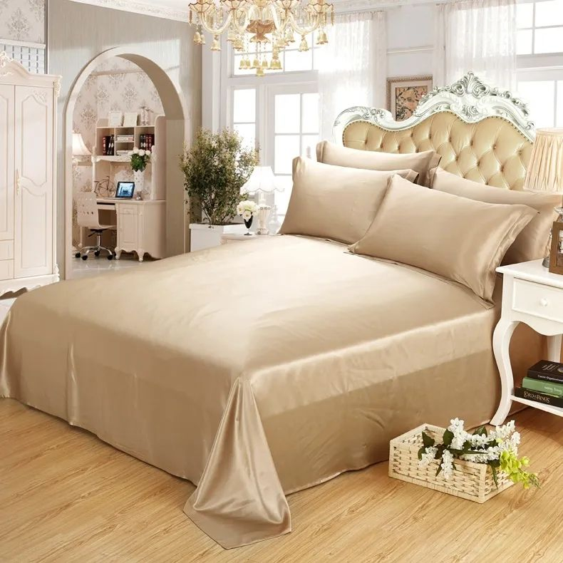 Wholesale 16mm/19mm/22mm/25mm 100% Pure Silk Customize Bedding Set