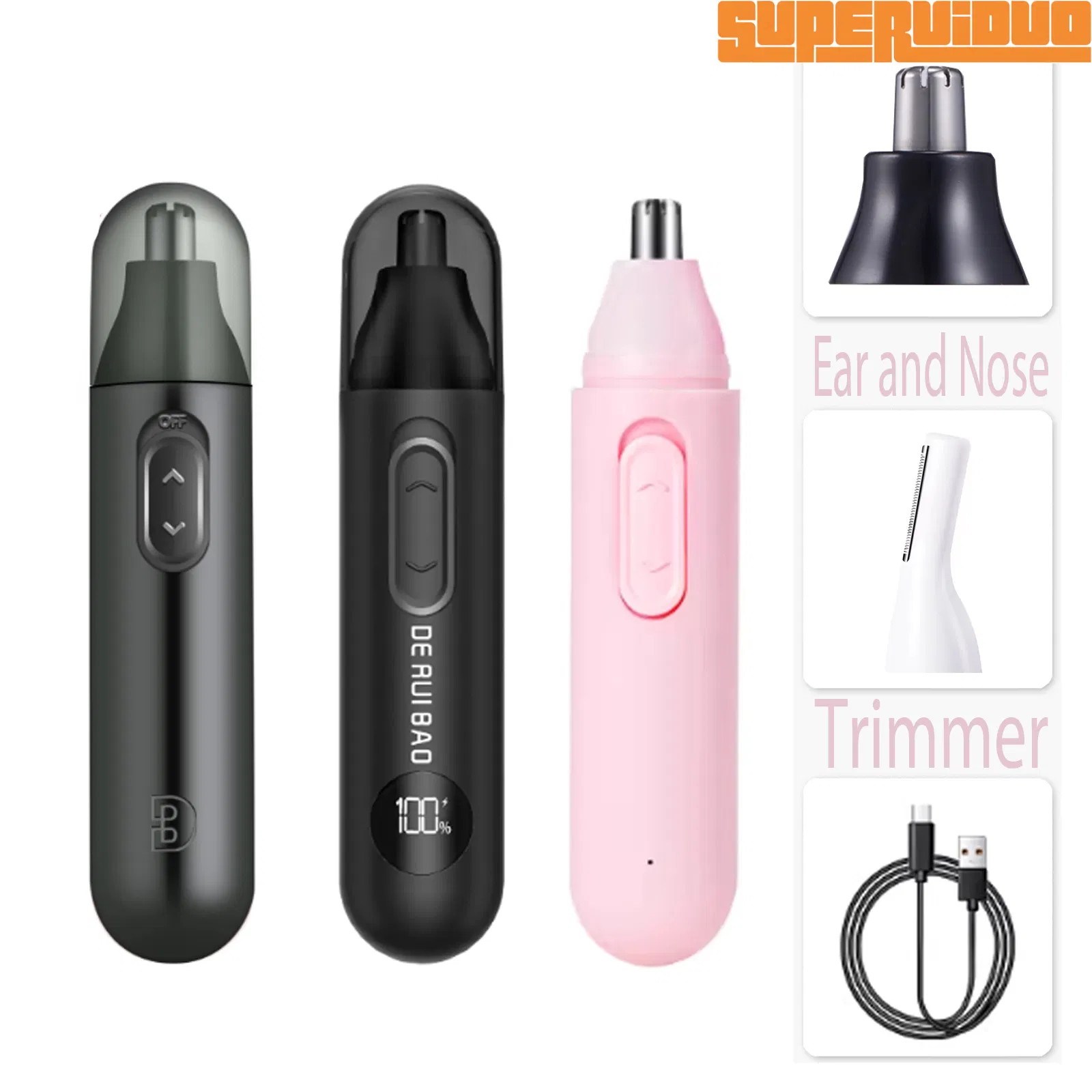 Pocket-Sized Travel Companion Mens Nose Hair Trimmer