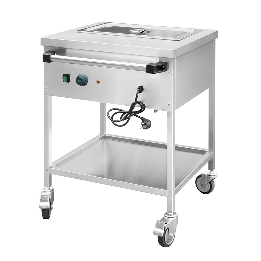 Hot Selling Ggm Gastro High Quality Stainless Steel Food Warmers Bain-Marie Thermal Trolley