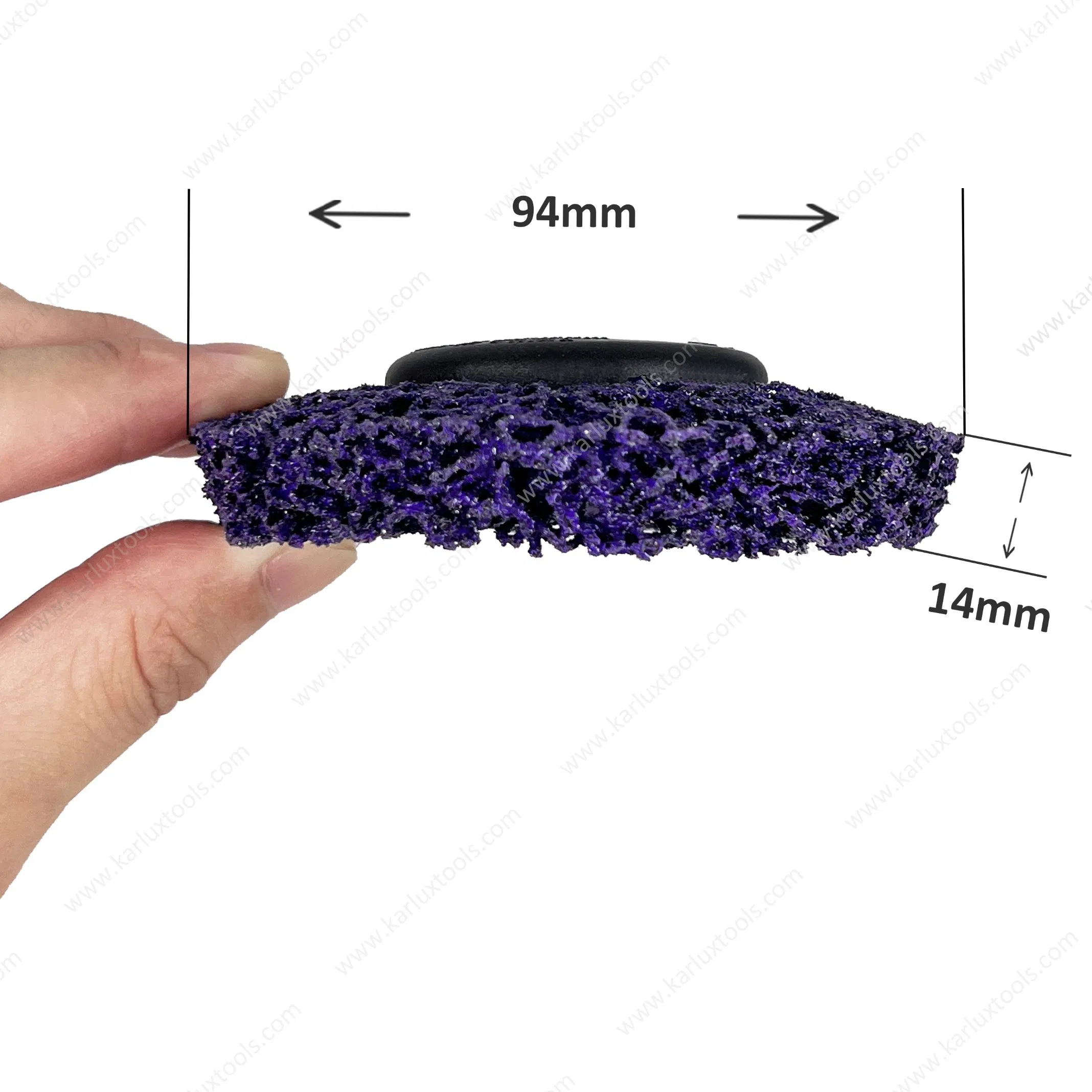 94mm Purple Strip Abrasive Disc Stripping Wheel Strip Discs for Angle Grinder Clean & Remove Paint Coating Rust and Oxidation