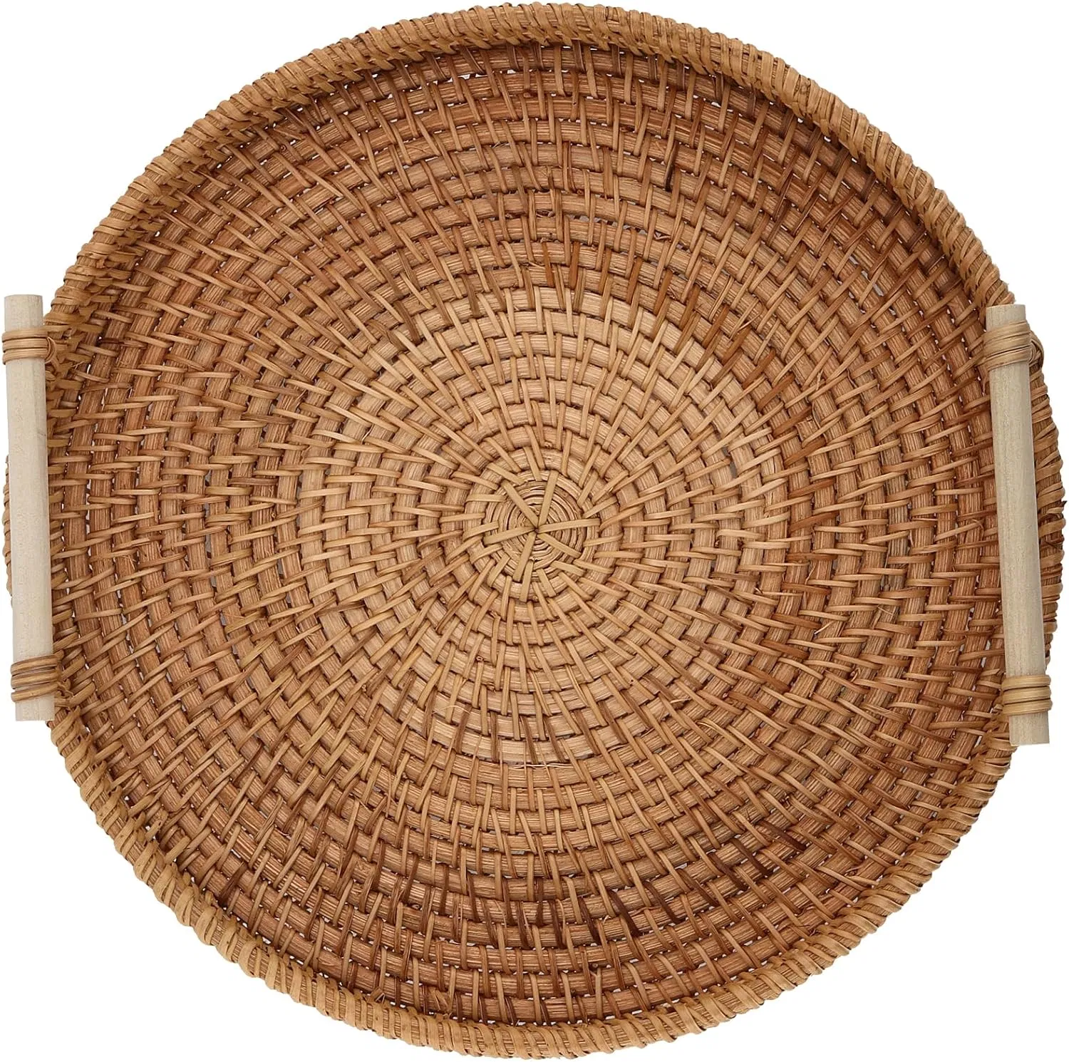 Versatile Storage Basket Round with Handles Medium Support Custom Printing