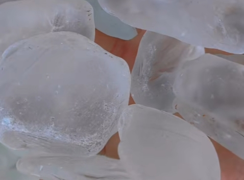 Glass Pebble White Transparent Decorative Glass