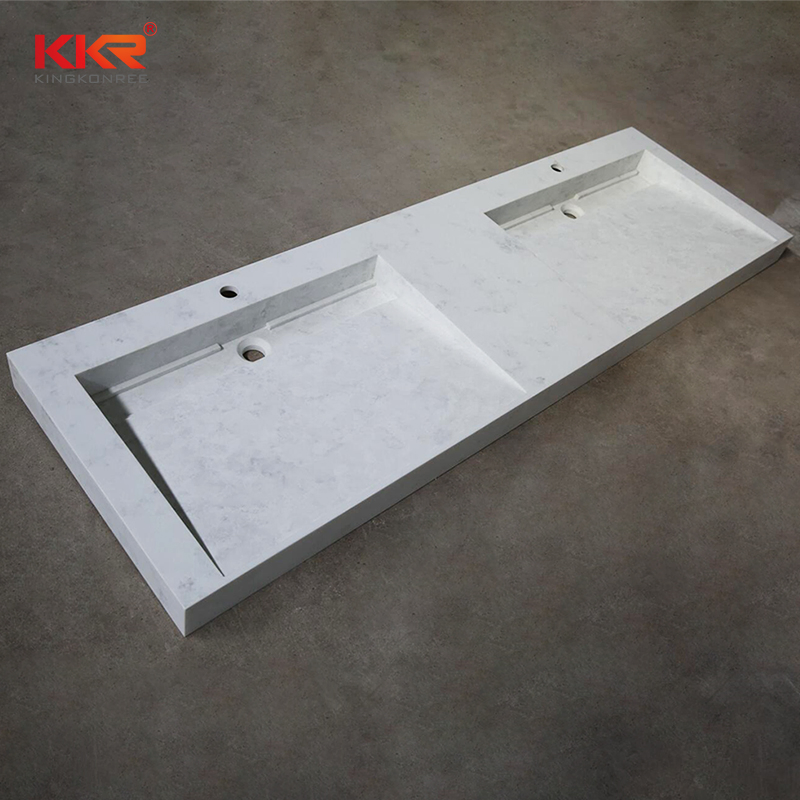 Quartz Vanities High Quality Worktops in Marble Veining Colors