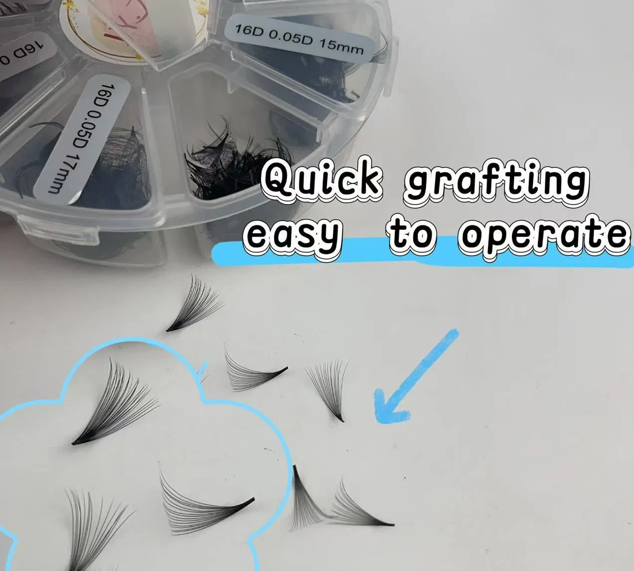 Private Label Mega Volume 3D 4D 5D 6D 8d 10d Premade Lashes Extensions