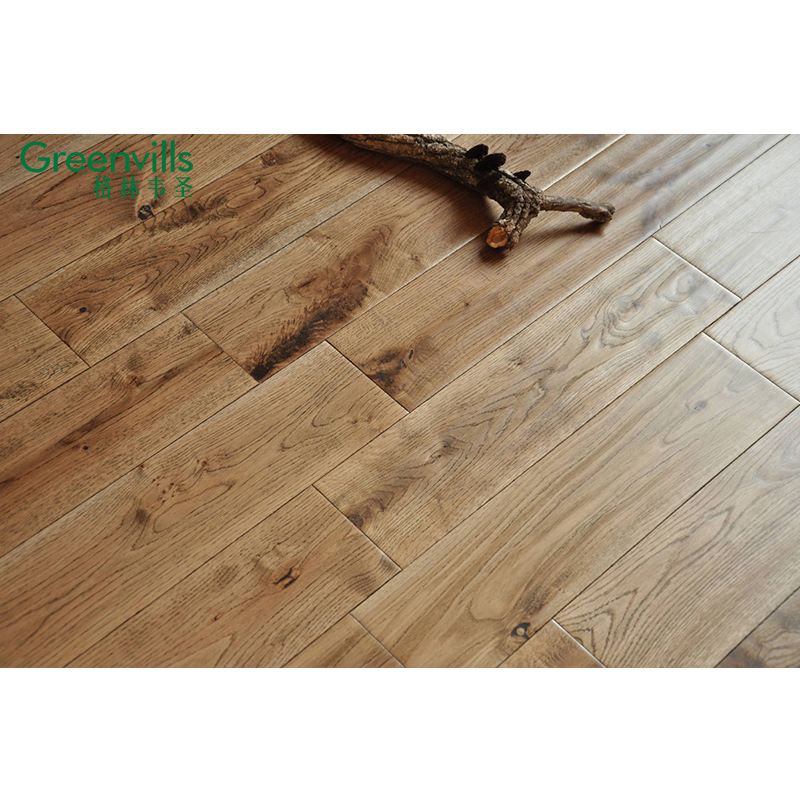 2022 Solid Oak Parquet Floor Hand-Scraped Hardwood Oak Flooring