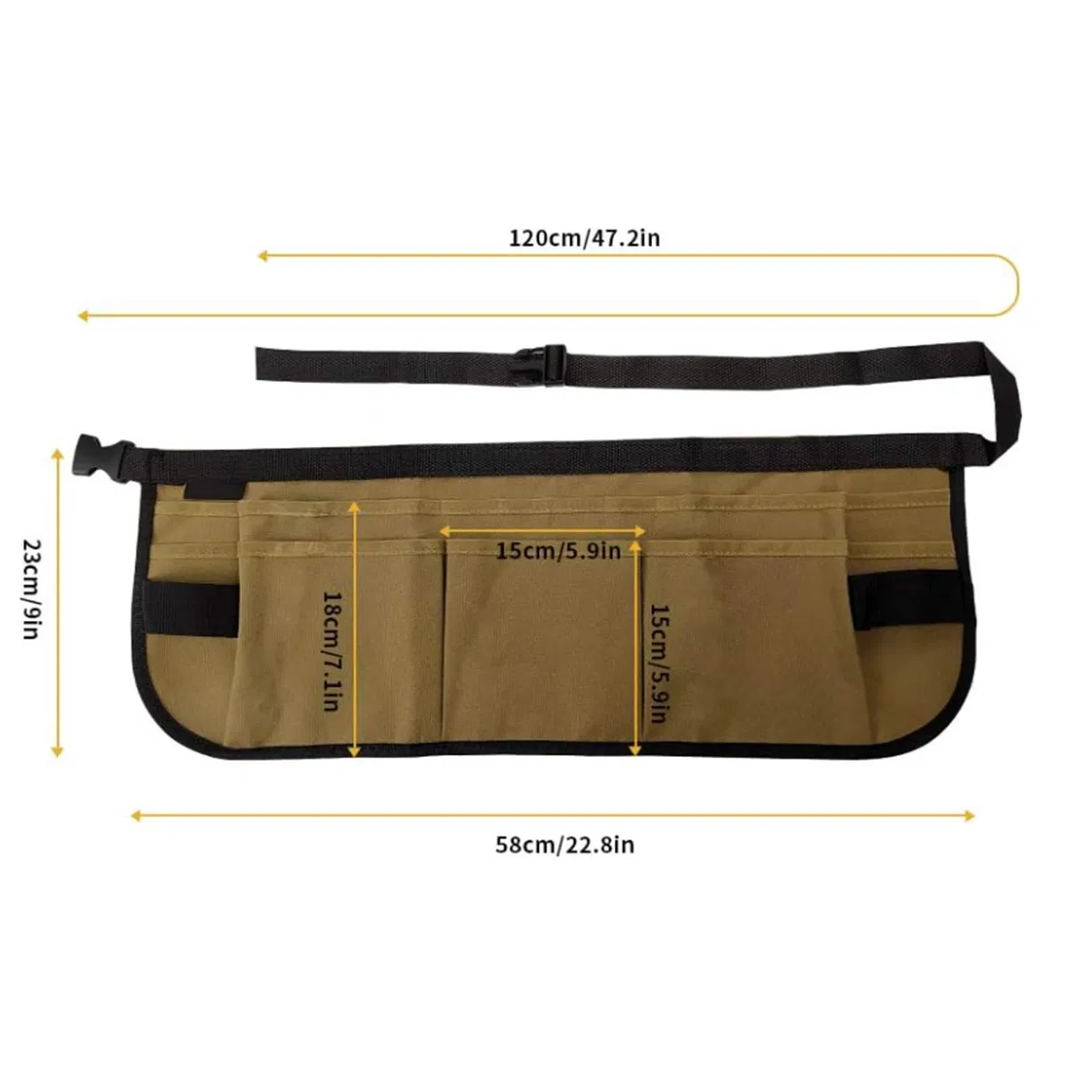 Install The New Multi-Functional Garden Tool Half-Body Apron and Heavy-Duty Waist Work Apron