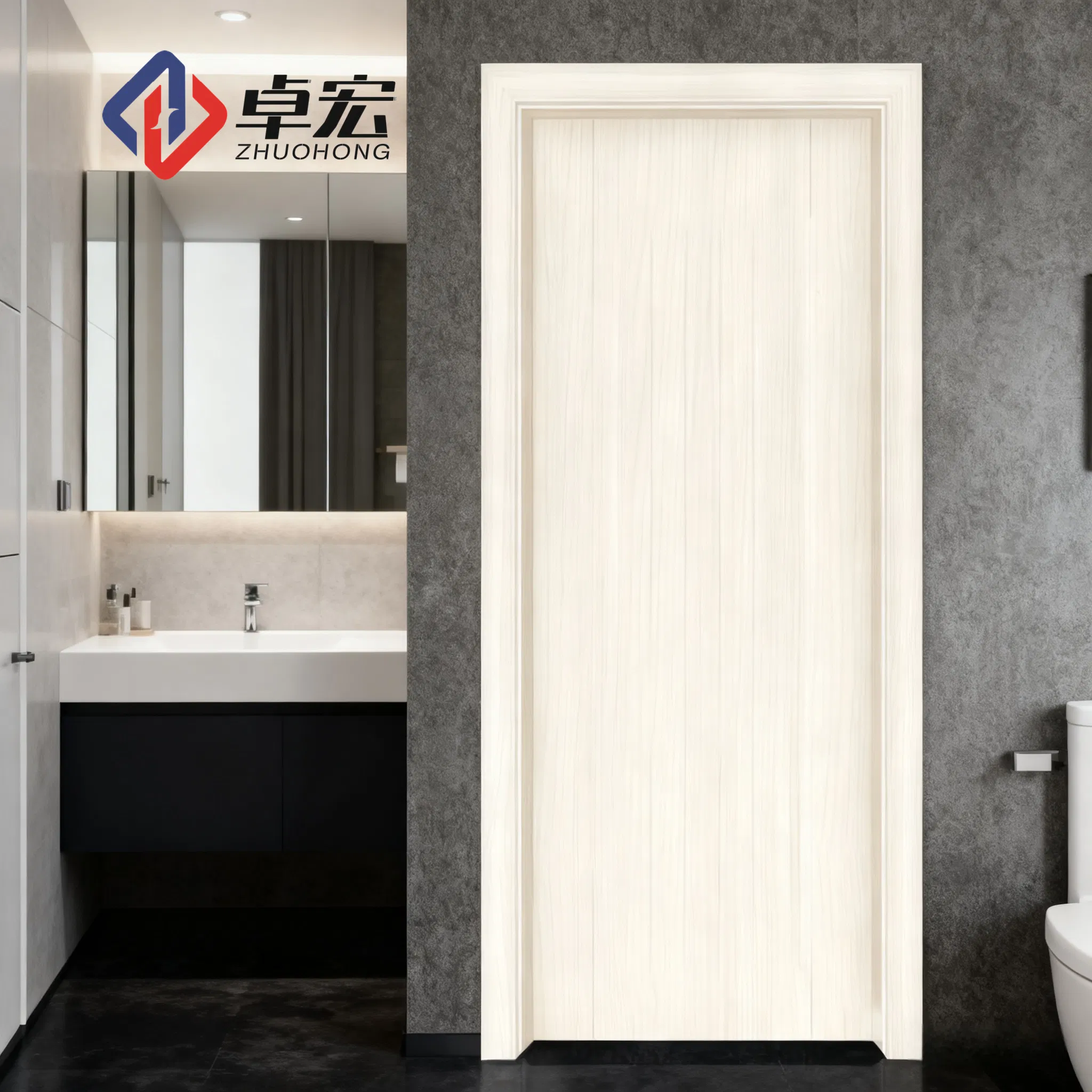 Aluminum Wood Interior Door with Mineral Door Core for Modern Living Spaces