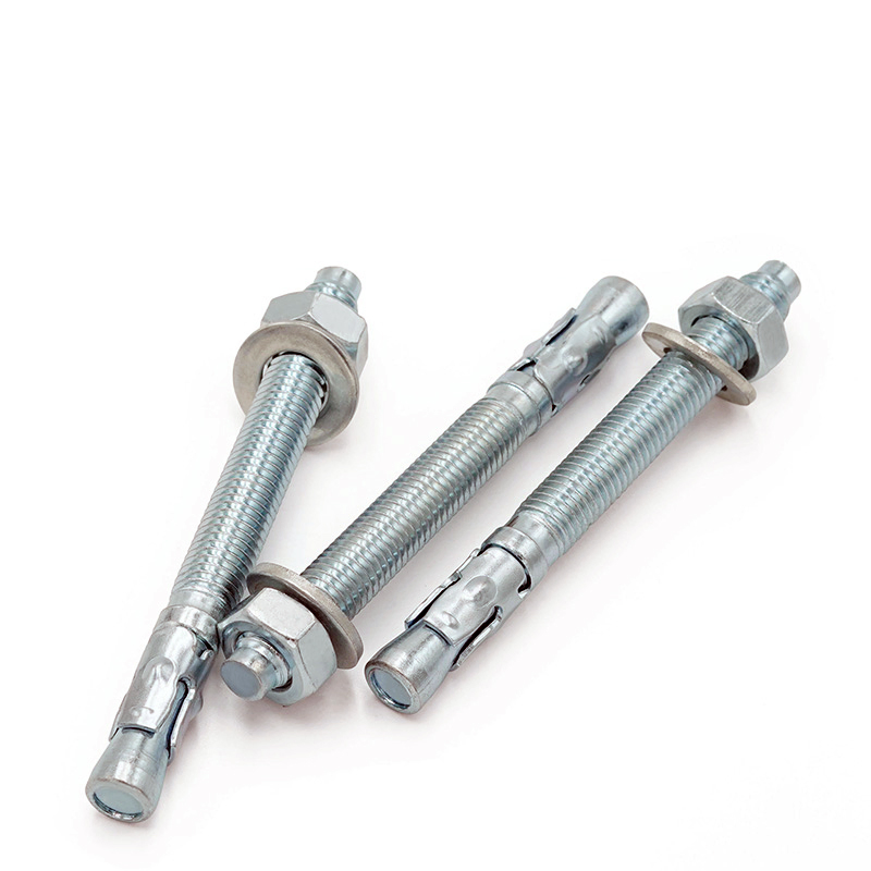 Manufacturer Wholesale Zinc-Plated Mild-Steel Through Bolt Expansion Wedge Anchor Bolt