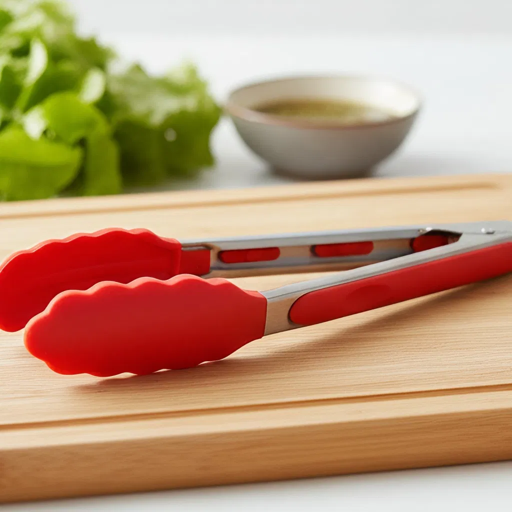 Custom Wholesale of High-Quality Food Grade Stainless Steel Kitchen Tongs with Non-Slip Silicone Tips