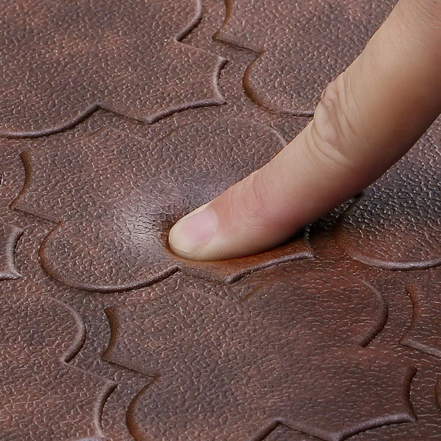 PVC Embossed Kitchen Floor Mat, Anti-Fatigue Waterproof Non-Slip Kitchen Rug
