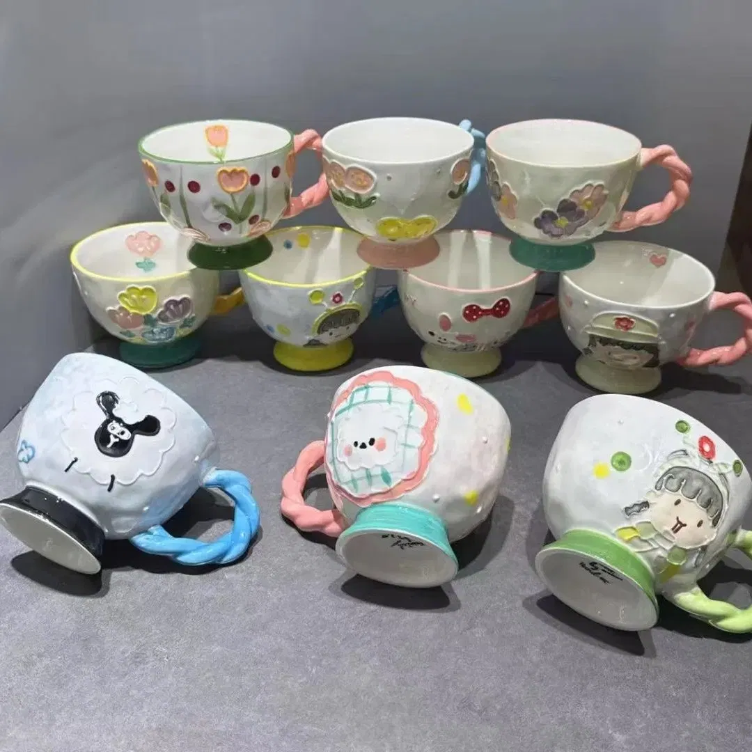 Hot Selling Mug Breakfast Coffee Milk Cup 2 Porcelain Ceramics Tableware