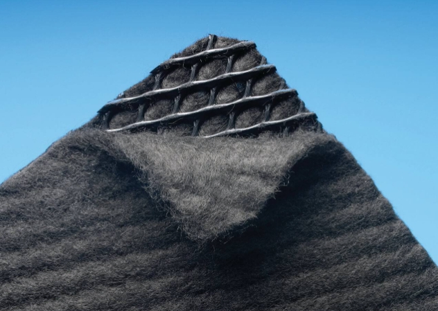 7mm Basement and Retaining Wall Drainage Plastic Composite Drainage Net Material PP. Pet