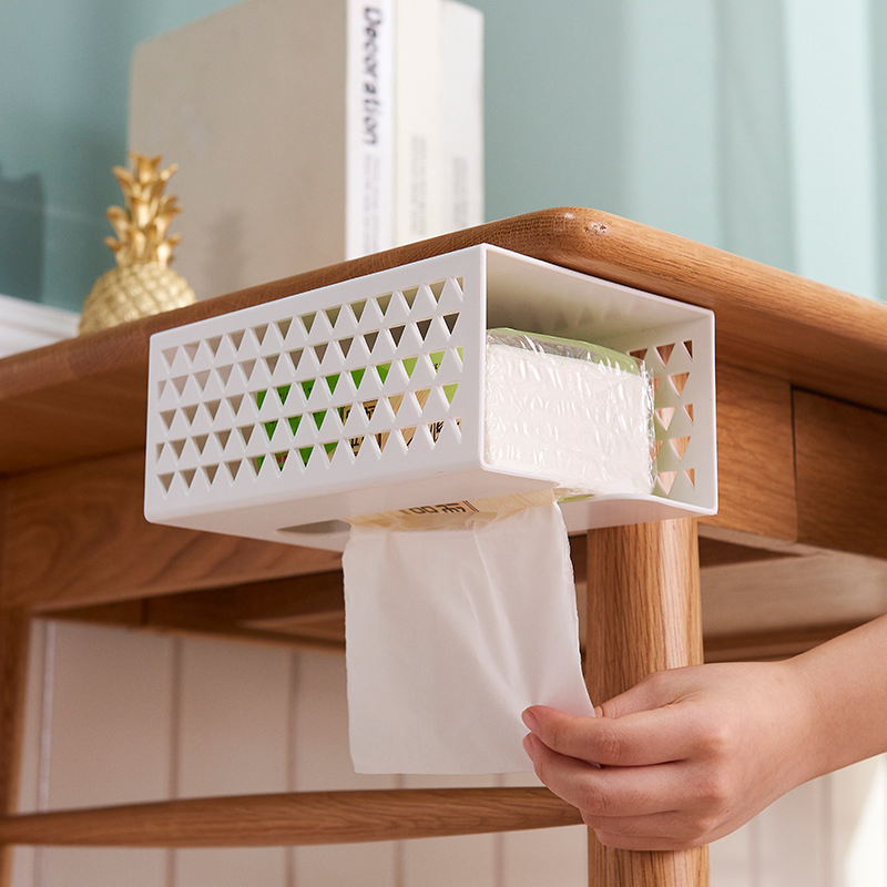 Hollow Triangle Wall Tissue Box Kitchen Napkin Storage Wbb15983