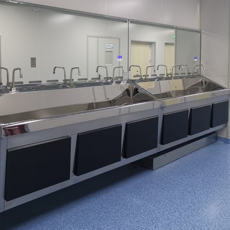 Hospital Use 304 Stainless Steel Hand Wash Basin Surgical Scrub Sink