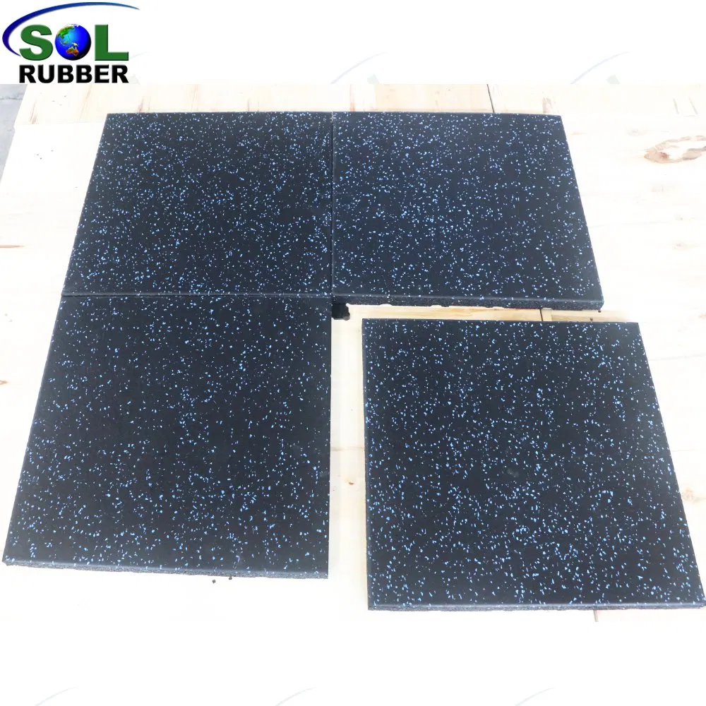 Fitness Indoor SBR Granule EPDM Commercial and Home Gym Rubber Floor Tile