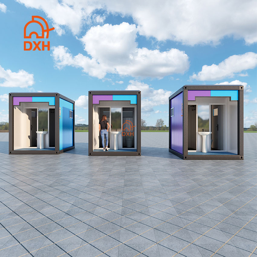 Existing Buildings Construction Public 10FT Portable Factory Prefabricated Flat Pack Container Toilet