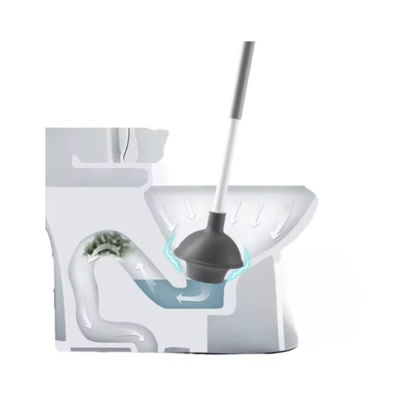 Набор для чистки унитаза с ершиком и вантузом