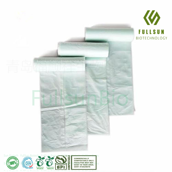 Biodegradable Compostable Disposable Thickened Flat Roll Pack Kitchen Garbage Bags