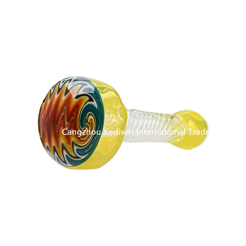 Handblown Glass Hand Pipe Smoking Pipe Oil Burner Us Rods Wigwag