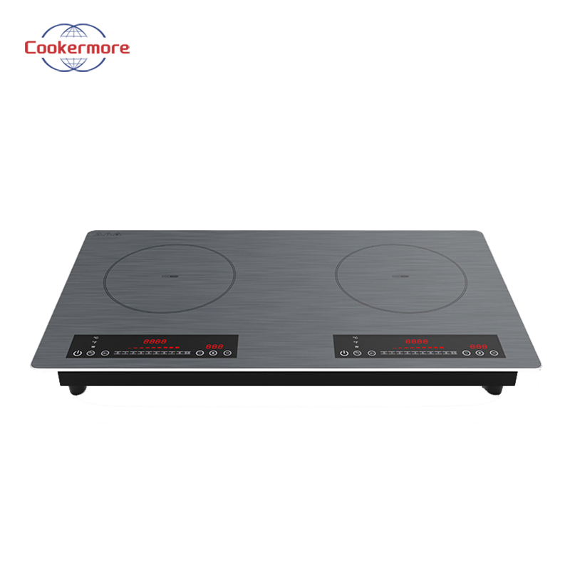 Home Appliance Energy Saving Portable Embedded Dual Screen Sliding Induction Cooker