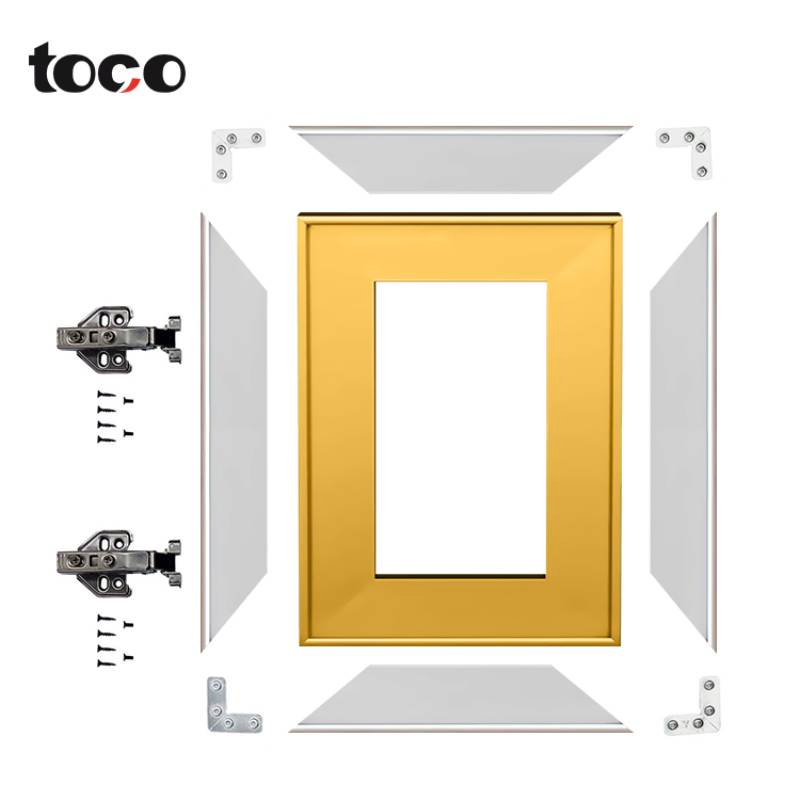 6000 Series Aluminum Profiles for Furniture Minimalist Kitchen Cabinet Door Frame