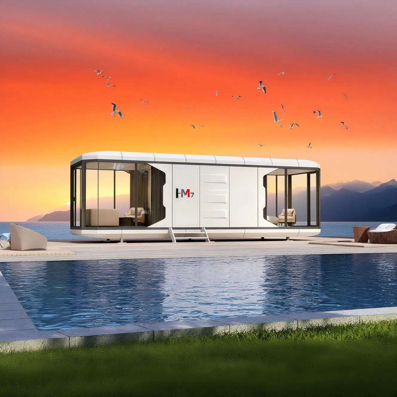 Mobile Aircraft Cabin House Personalized Customization Space Capsule House