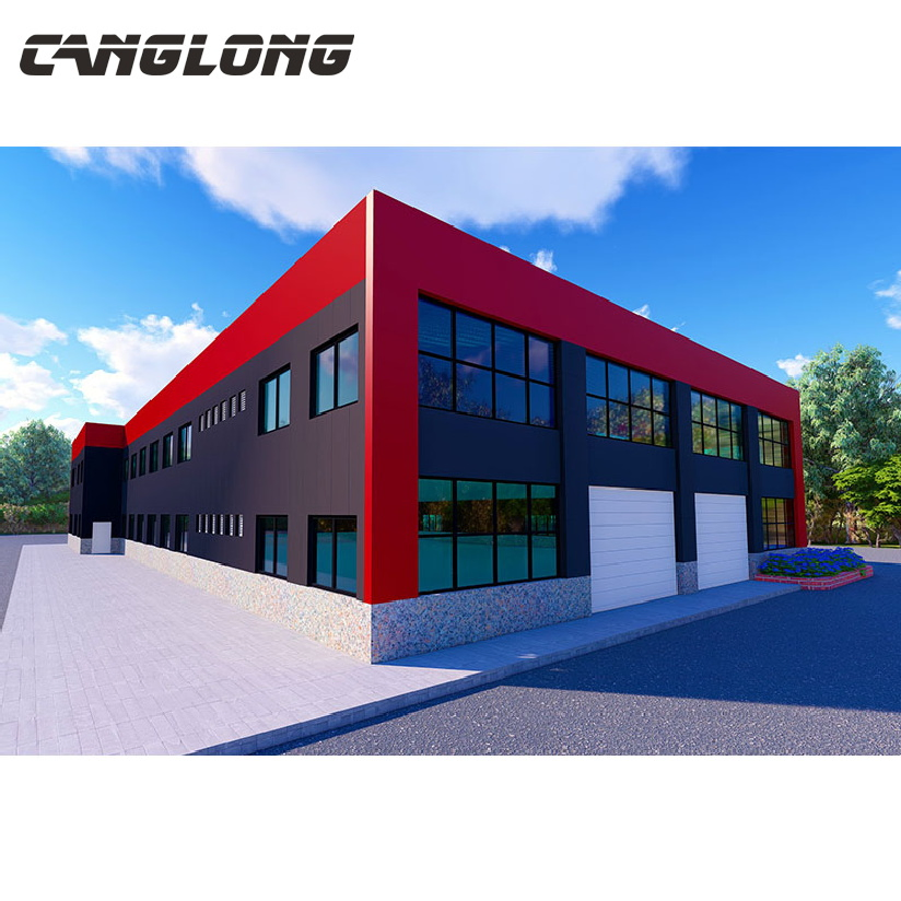 Chinese Cheap Modular Easy Assembly Heavy-Duty Prefab Prefabricated Galvanized Steel Structural Warehouse Shed Building in Zambia